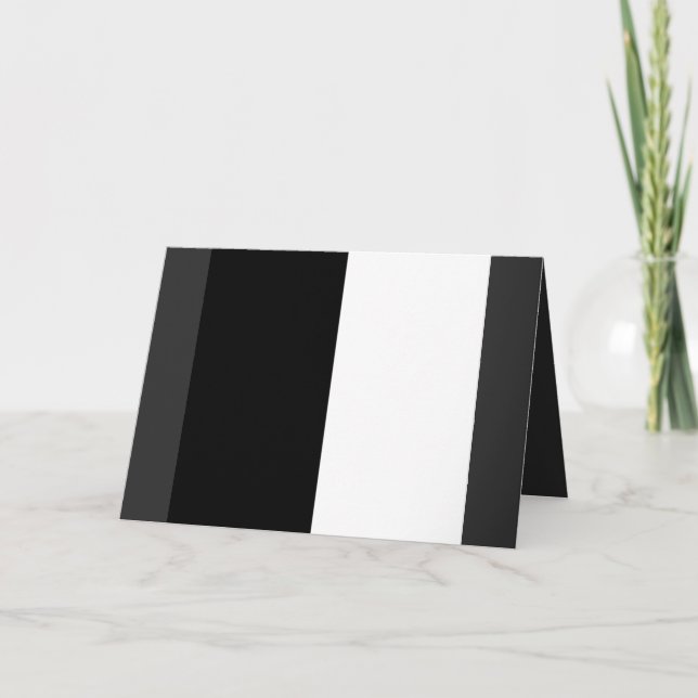 half white half black, half black half white holiday card (Front)