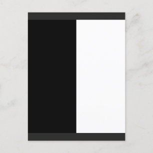half white half black, half black half white holiday postcard