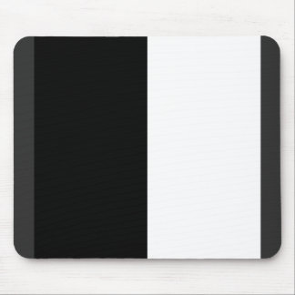 half white half black, half black half white mouse pad