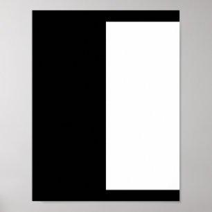 half white half black, half black half white poster