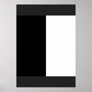 half white half black, half black half white poster