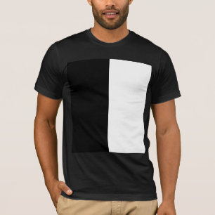 half white half black, half black half white T-Shirt
