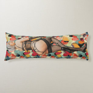 HalfAngel66 Hearts Corações da Deusa  Body Cushion