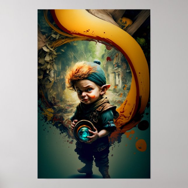 Halfling Adventurer Poster | D&D Art 4 (Front)