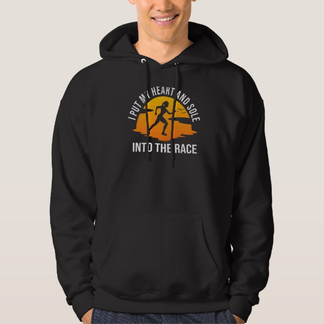 Halfmarathon running  1 hoodie (Front)