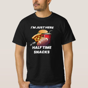 Halftime Snacks Football Fan T-Shirt Design