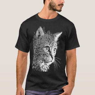 Halftone Cat T-Shirt