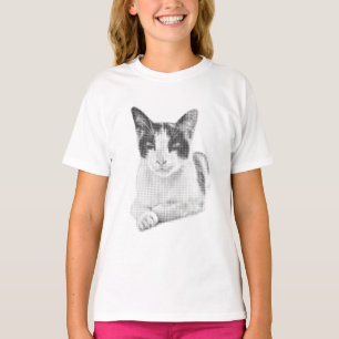 Halftone Cat T-Shirt