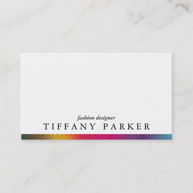 Halftone Colours Business Card (Front)