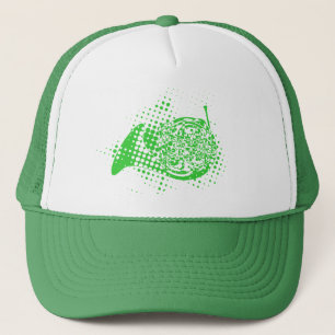 Halftone Horn Trucker Hat