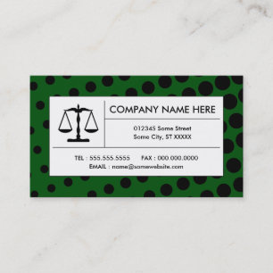 halftone justice scale business card