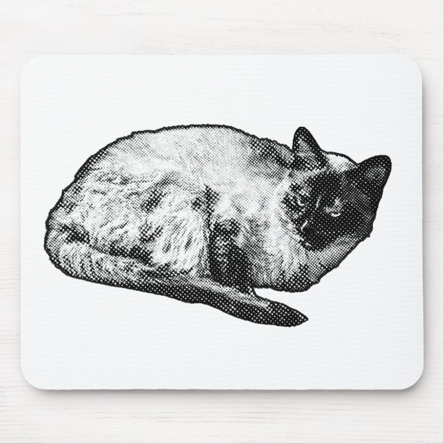 Halftone muse, festive desk mouse pad (Front)