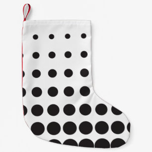 Halftone pattern dot modern retro small christmas stocking