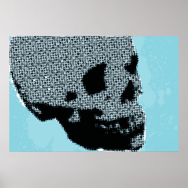 Halftone Skull Poster (Front)