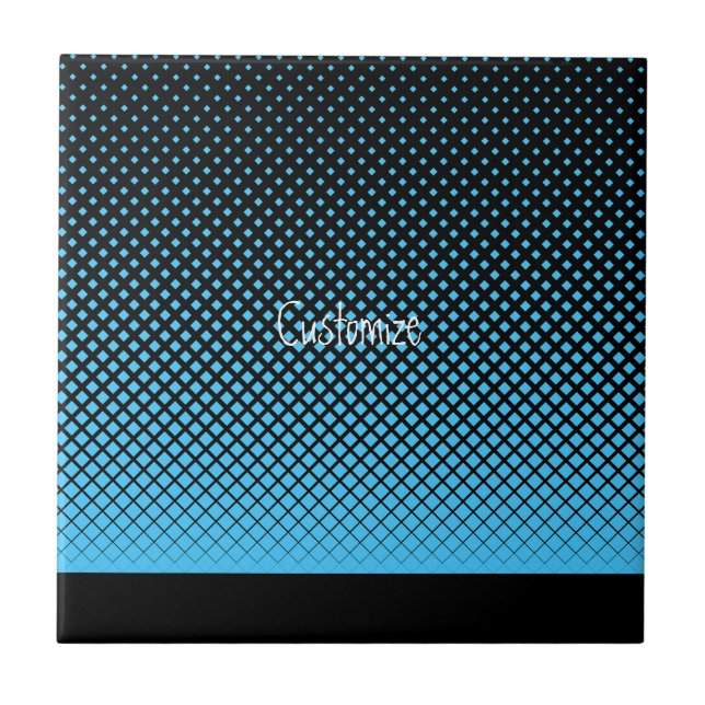 Halftone Vector Diamond Pattern Thunder_Cove Tile (Front)