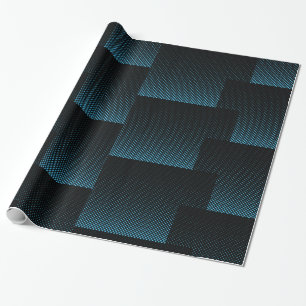 Halftone Vector Diamond Pattern Thunder_Cove Wrapping Paper