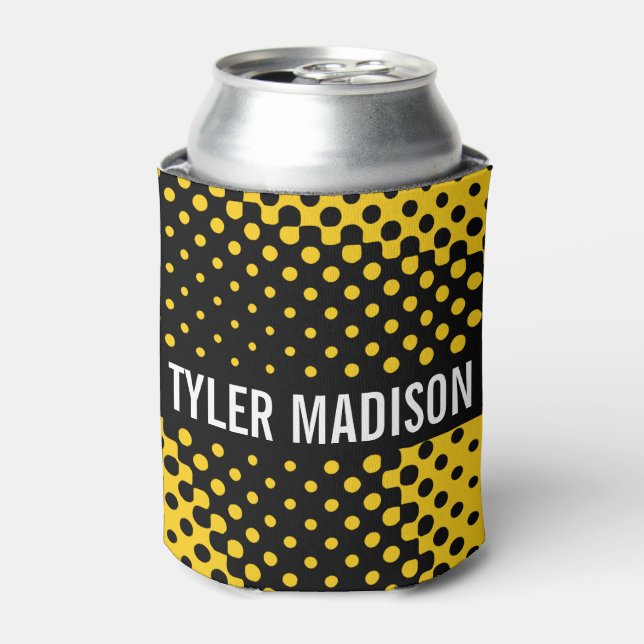 Halftone Y&B Can Cooler (Can Front)