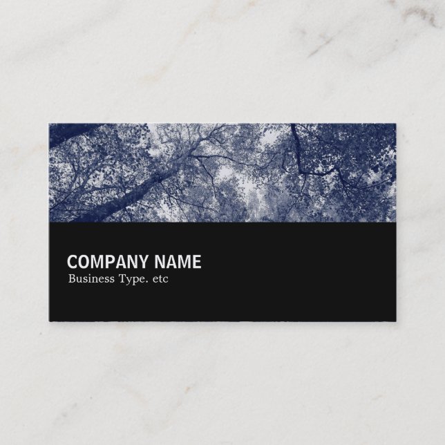 Halfway 0109 - Blue Autumn Business Card (Front)