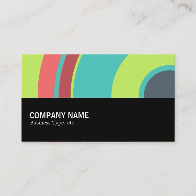Halfway 0114 - Colourful  Circle 04 Business Card (Front)
