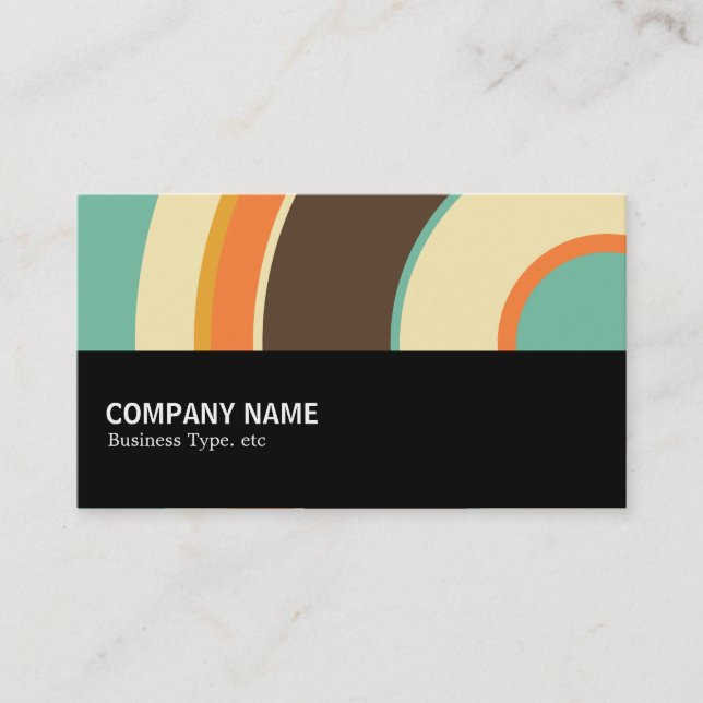 Halfway 0115 - Colourful  Circle 02 Business Card (Front)