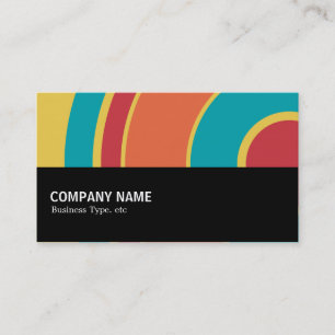 Halfway 0118 - Colourful  Circle 05 Business Card
