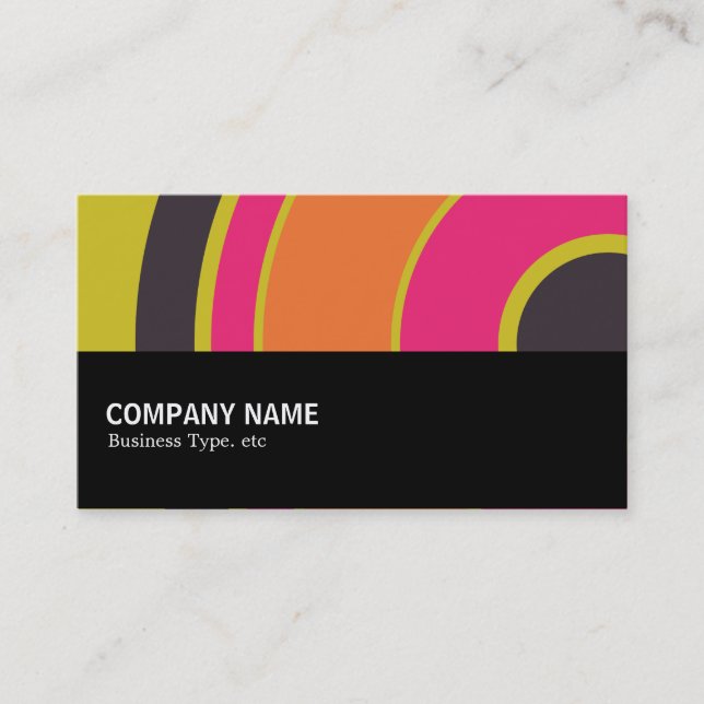Halfway 0119 - Colourful  Circle 06 Business Card (Front)