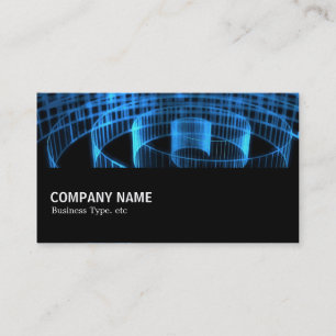 Halfway 028 - Blue Spiral Business Card
