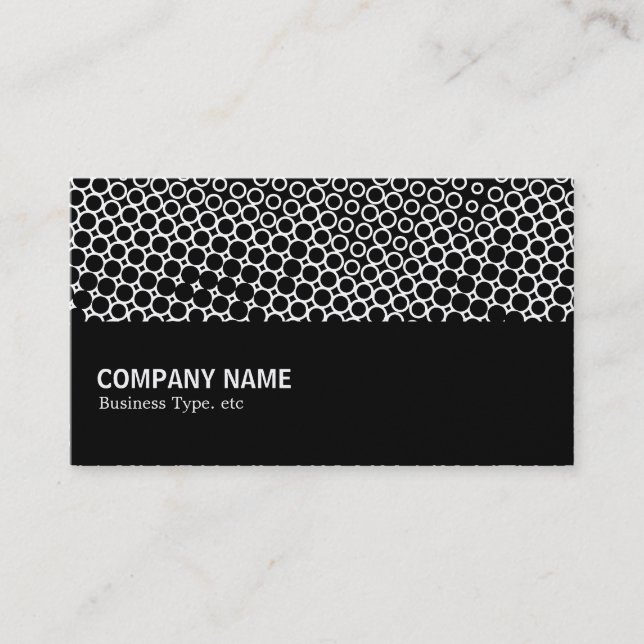 Halfway 051 - Extreme Halftone (Gold) Business Card (Front)