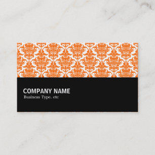 Halfway 055 - Orange Damask Business Card