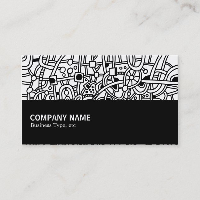 Halfway 05 - Abstract Network Business Card (Front)