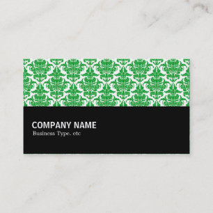 Halfway 064 - Grass Green Damask Business Card