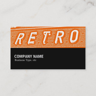 Halfway 089 - Retro is Orange Business Card