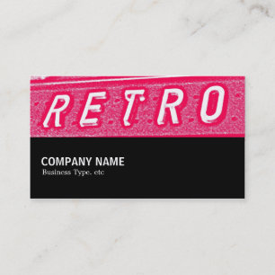 Halfway 092 - Retro is Neon Business Card