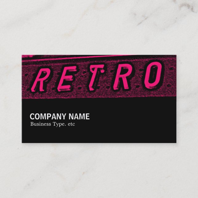 Halfway 094 - Retro is Darkroom Business Card (Front)