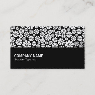 Halfway - 8 Petals - (Gold) on Black Business Card