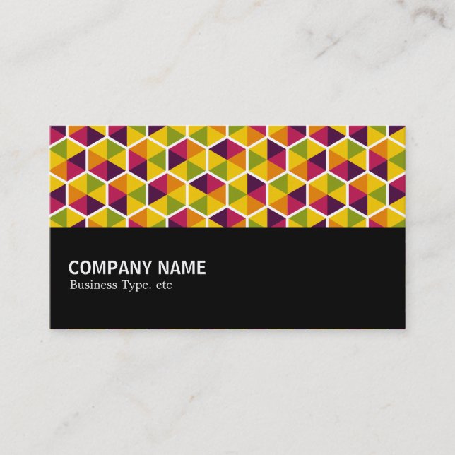 Halfway - Hexagon Pattern 01 Business Card (Front)