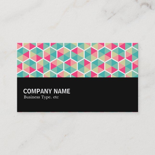 Halfway - Hexagon Pattern 02 Business Card (Front)