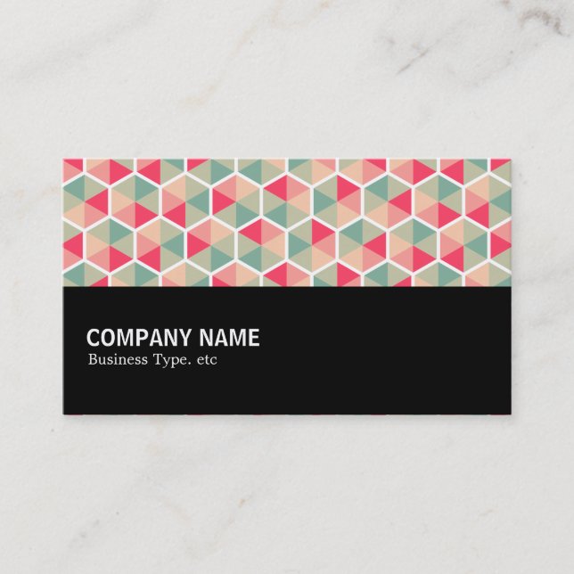 Halfway - Hexagon Pattern 04 Business Card (Front)