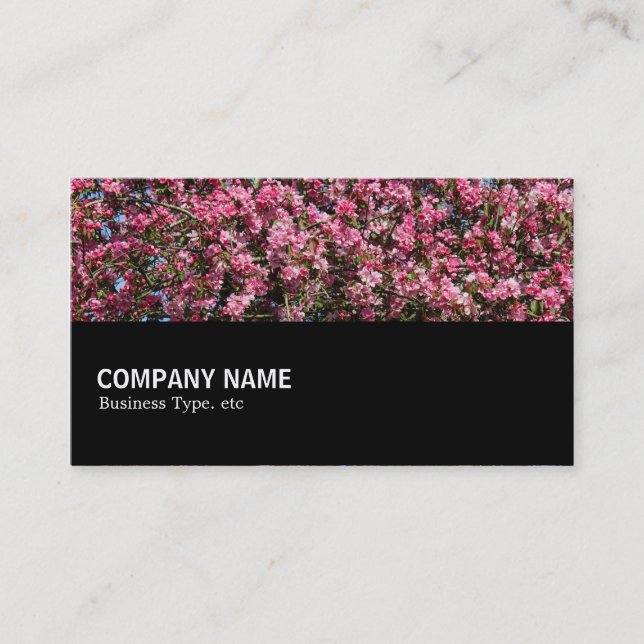 Halfway - Pink Cherry Blossom Business Card (Front)