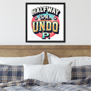 Halfway to a Hundo - 50th Birthday Canvas Print