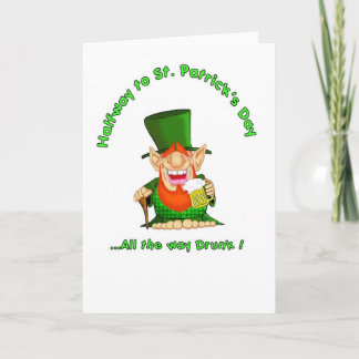 Halfway to St Patrick's Day Card