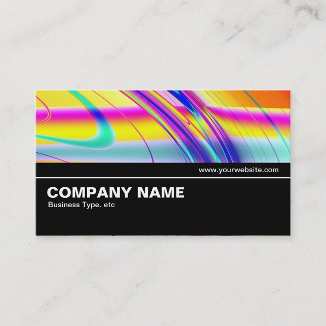 Halfway V2 013 - Fractal Abstract 061012f Business Card (Front)