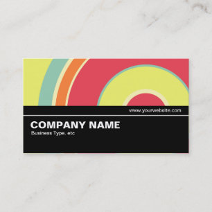 Halfway V2 018 - Colourful  Circle 01 Business Card