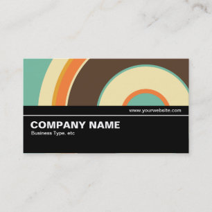Halfway V2 019 - Colourful  Circle 02 Business Card