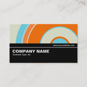 Halfway V2 020 - Colourful  Circle 03 Business Card