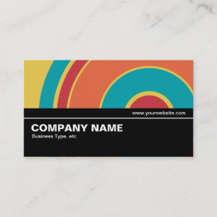 Halfway V2 022 - Colourful  Circle 05 Business Card