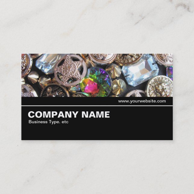 Halfway V2 027 - Flea Market Bling Business Card (Front)