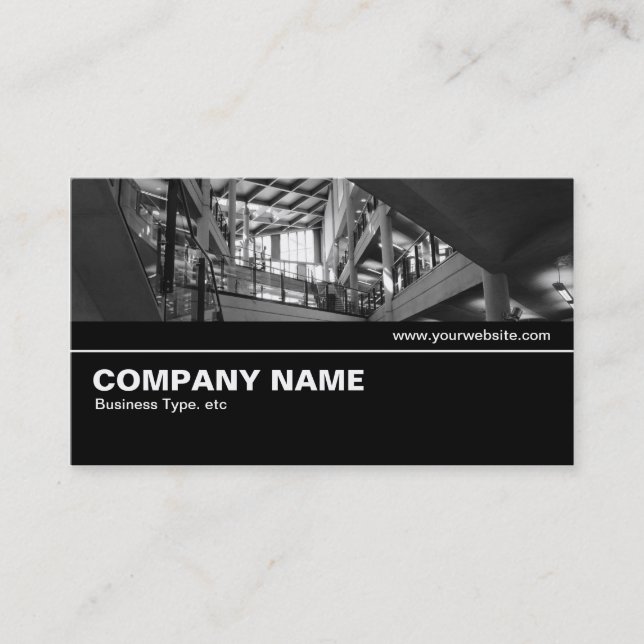 Halfway V2 030 - Modern Interior Business Card (Front)