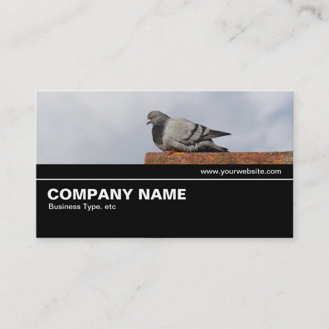 Halfway V2 032 - Good Morning Pigeon Business Card (Front)