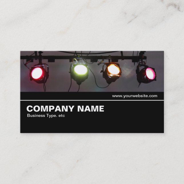 Halfway V2 06 - Theatre Lights Business Card (Front)